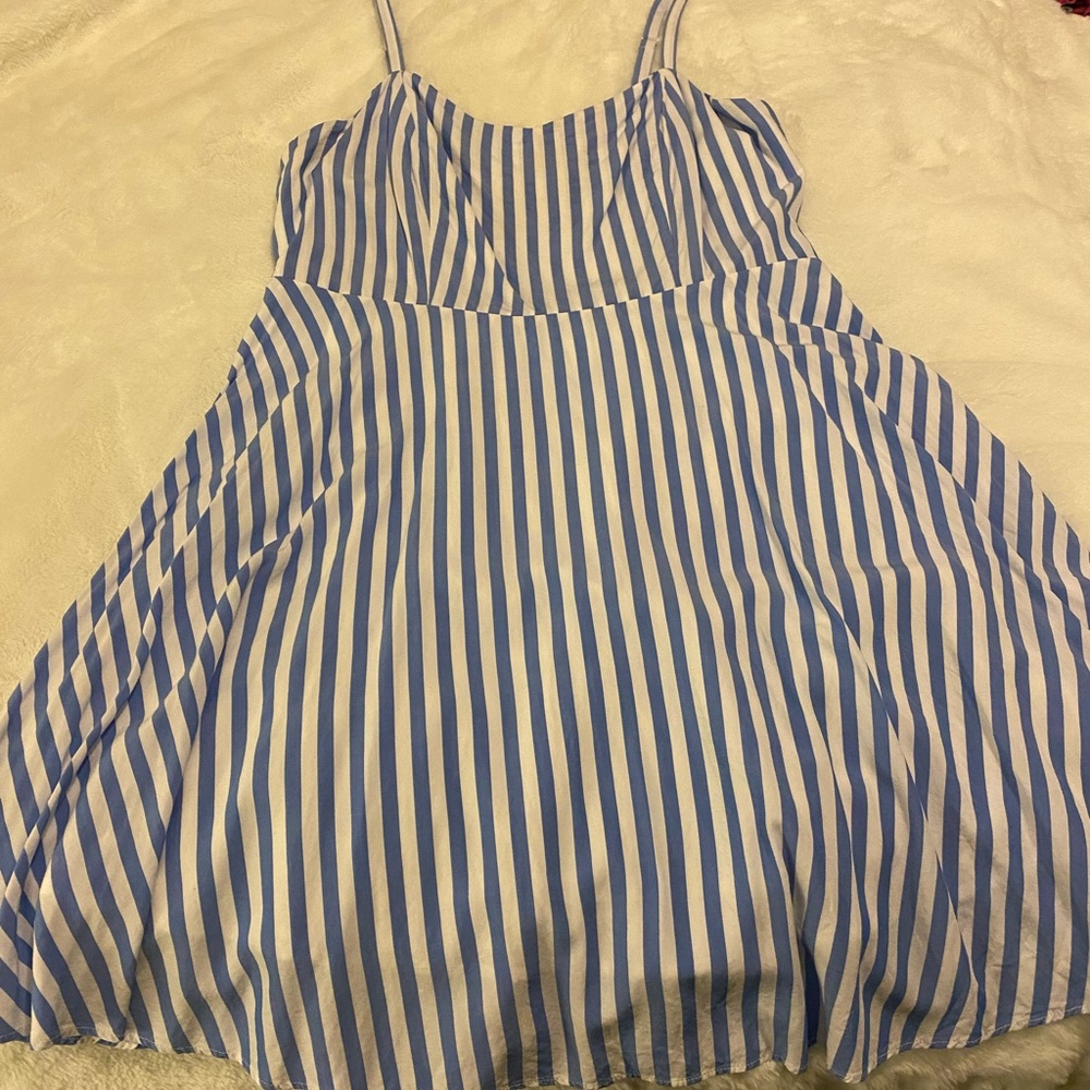 Striped sleeveless dress